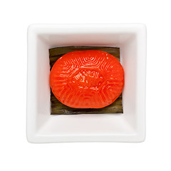 Image showing Traditional Chinese pastry - Red tortoise cake