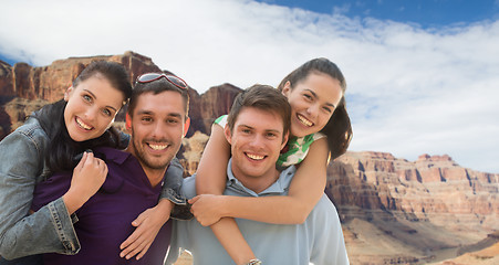 Image showing group of happy friends