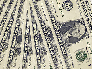 Image showing Vintage Dollar notes 1 Dollar