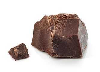 Image showing pieces of dark chocolate