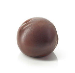 Image showing chocolate truffle on a white background