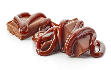 Image showing pieces of milk chocolate