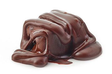 Image showing candy with melted chocolate 