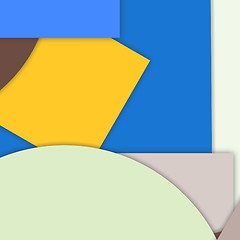 Image showing modern layered flat shapes background