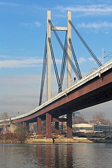 Image showing New Railway Bridge Belgrade