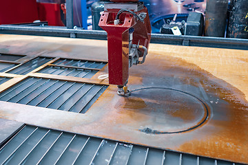 Image showing CNC water jet cutting machine