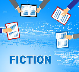 Image showing Fiction Books Shows Imaginative Writing And Education