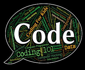 Image showing Code Word Indicates Programming Computers And Computer