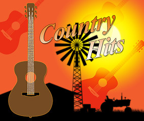 Image showing Country Hits Indicates Folk Music And Countryside