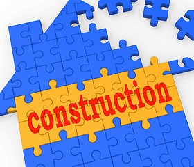 Image showing Construction House Shows Building Real Estate