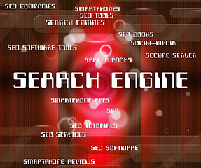 Image showing Search Engine Shows Gathering Data And Analyse