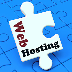 Image showing Web Hosting Shows Website Domain