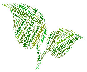 Image showing Wilderness Word Represents Uncultivated Land And Area