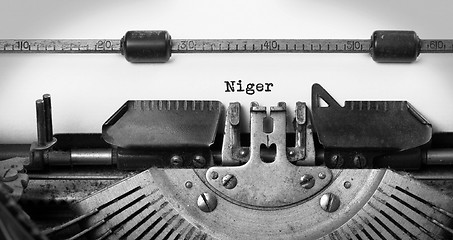 Image showing Old typewriter - Niger