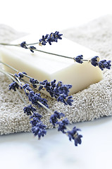 Image showing Lavender soap