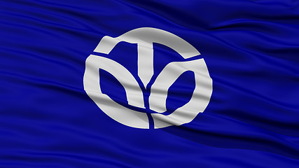 Image showing Closeup Fukui Japan Prefecture Flag