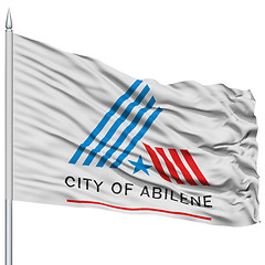 Image showing Abilene City Flag on Flagpole, USA