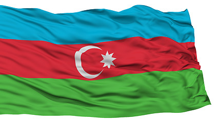 Image showing Isolated Azerbaijan Flag