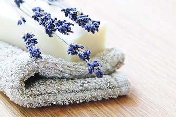 Image showing Lavender soap