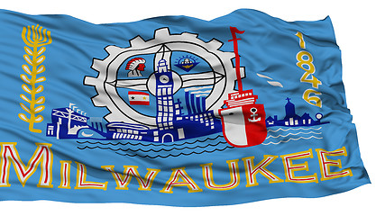 Image showing Isolated Milwaukee City Flag, United States of America
