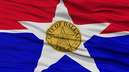 Image showing Closeup of Dallas City Flag