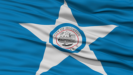 Image showing Closeup of Houston City Flag