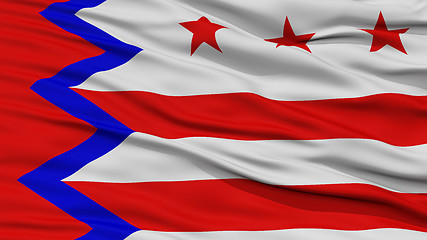 Image showing Closeup of Washington City Flag