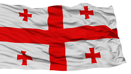 Image showing Isolated Georgia Flag