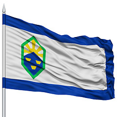 Image showing Colorado City Flag on Flagpole, USA