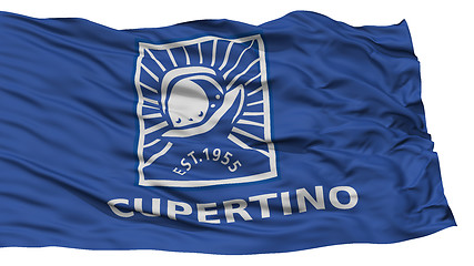 Image showing Isolated Cupertino City Flag, United States of America