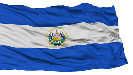 Image showing Isolated El Salvador Flag