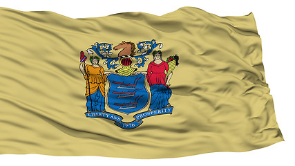 Image showing Isolated New Jersey Flag, USA state