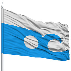 Image showing Ocean City Flag on Flagpole, USA