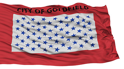 Image showing Isolated Goldfield City Flag, United States of America