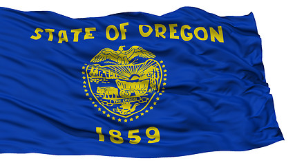 Image showing Isolated Oregon Flag, USA state