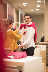 Image showing couple in  Clothing Store