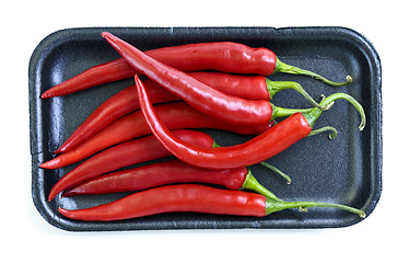 Image showing Red hot chili peppers