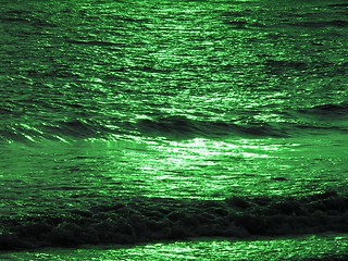 Image showing green sea