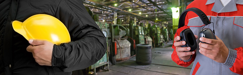 Image showing workers in manufacturing plant