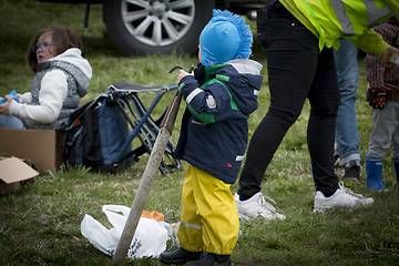 Image showing Collecting Plastic Waste