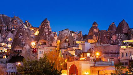 Image showing Night Goreme city, Turkey