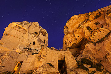 Image showing Night Goreme city, Turkey