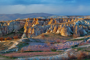 Image showing Fairy houses stone cliffs