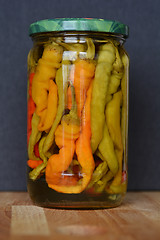 Image showing Fefferoni peppers