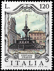 Image showing Great Fountain in Viterbo 