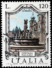 Image showing Pacassi Fountain in Gorizia