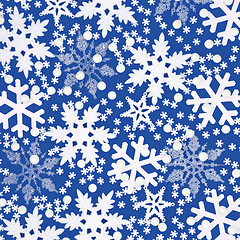 Image showing Snowflake Christmas Background