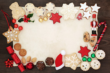 Image showing Christmas Festive Background border