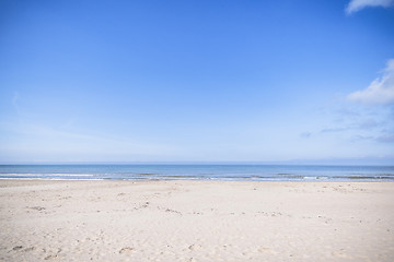 Image showing Empty beach by the sea in the summer