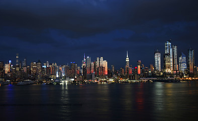 Image showing Manhattan Skyline from NewJersey, New York City